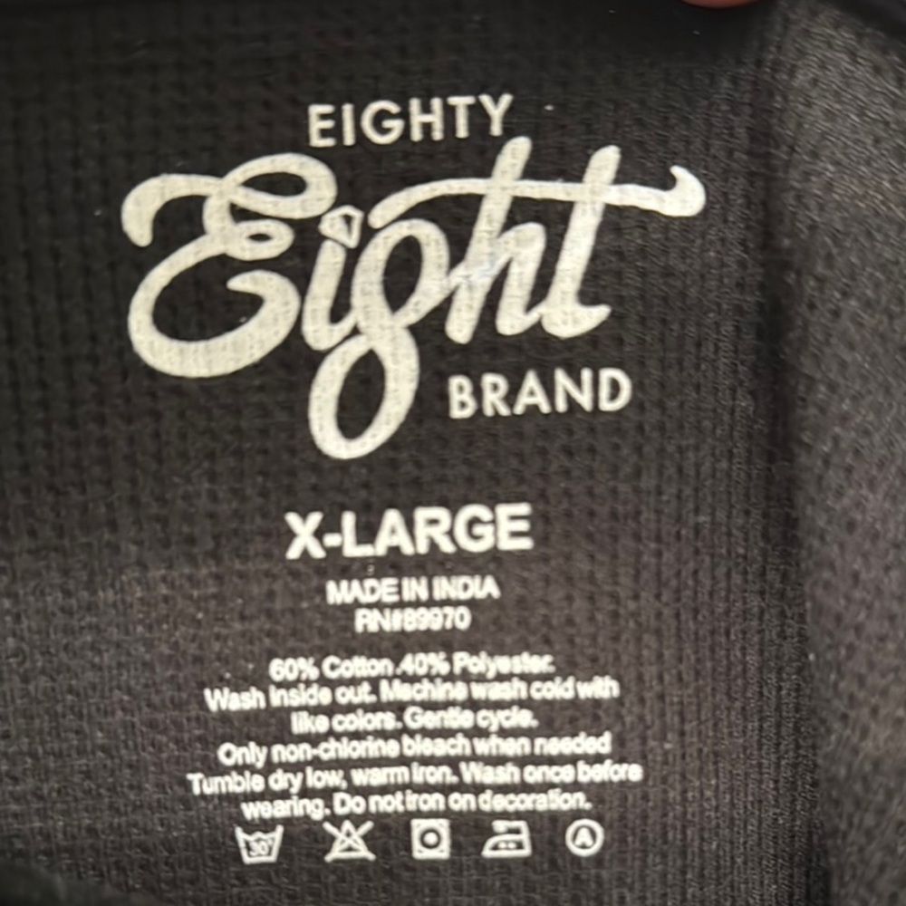 Rose Embroidery Black Hoodie - Picture 2 of 3